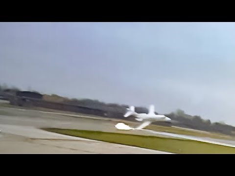 Hawker 800A Medium Jet Crashes Into Runway