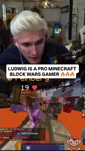 LUDWIG RAGE MINECRAFT BLOCK WARS from: twitch.tv/ludwig #minecraft #livestream