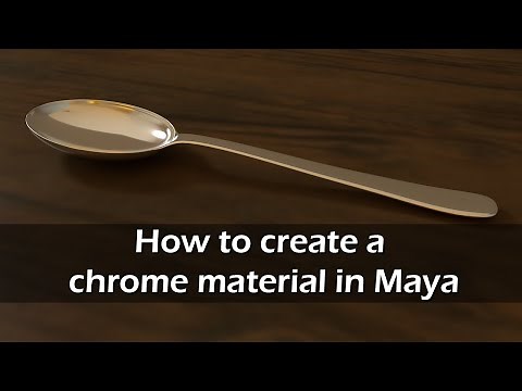 Maya chrome material with AiStandard shader | Intro to Maya 2020