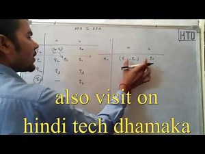 Convert NFA to DFA Theory of computation Automata lec - 8 for uptu/gate in HINDI