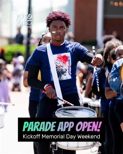 Ohio Black Expo on Instagram: "The 2026 BlackExpollence Parade application is NOW OPEN! 🔥✊🏾 Calling all dance teams, bands, drumlines, community organizations, HBCU alumni chapters, and D9! This is a multi-generational celebration for all ages. Let’s kick off Memorial Day Weekend in powerful unity as we launch the OHIO BLACK EXPO Riverfront Culture Fest with the BlackExpollence Parade on Saturday, May 23, 2026. 🥁🎺 Show out. Represent. More info: ohioblackexpo.com"