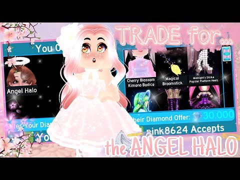 What people TRADE for the ANGEL HALO! (WOAH) //Roblox Royale High TRADING and social experiments