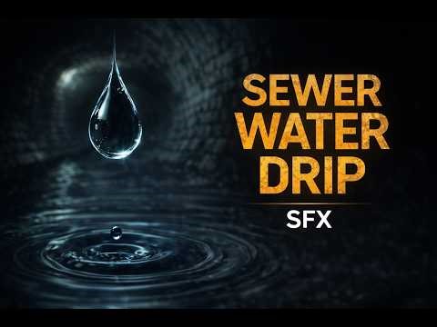 Sewer Water Drip Sound Effect | Dark Tunnel Water Dripping | Free SFX (No Copyright)