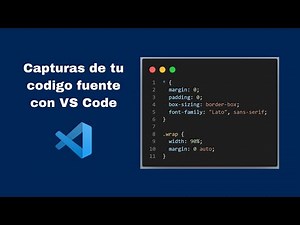 Captura tu codigo en Visual Studio Code