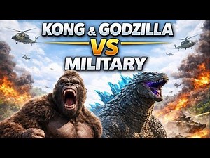 KONG & GODZILLA VS MILITARY 🔥 | Two Titans United | Epic Monster Battle