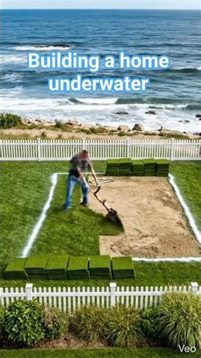 building home under water in a random sea . subscribe for more related and part2#aishort