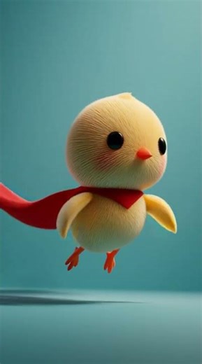 🐥🦸 Tiny Chick Tries to Fly! 😂✨