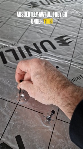 Robin Clevett | TIP, simple tip to make a single handed job easier, using the screws and discs pushed into the face of the insulation while you get it held... | Instagram