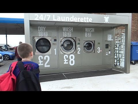 GIANT OUTDOOR WASHING MACHINES!