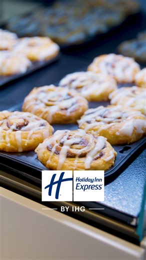 Our cinnamon rolls come with complimentary WiFi and unexpected emotional attachment. *Offerings vary by region. | Holiday Inn Express