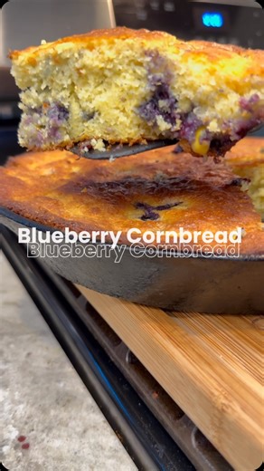 Let this be your sign to make you some blueberry cornbread! Check out the full video recipe on my YouTube channel at ThatGirlCanCook! #blueberrycornbread #cornbread #cornbreadrecipe #Foodie #Foodies #foodiesofinstagram #Explore #ExplorePage #blackfoodie #blackfoodies #thatgirlcancook #EasyRecipe #EasyRecipes #DinnerIdea #dinnerideas | That Girl Can Cook