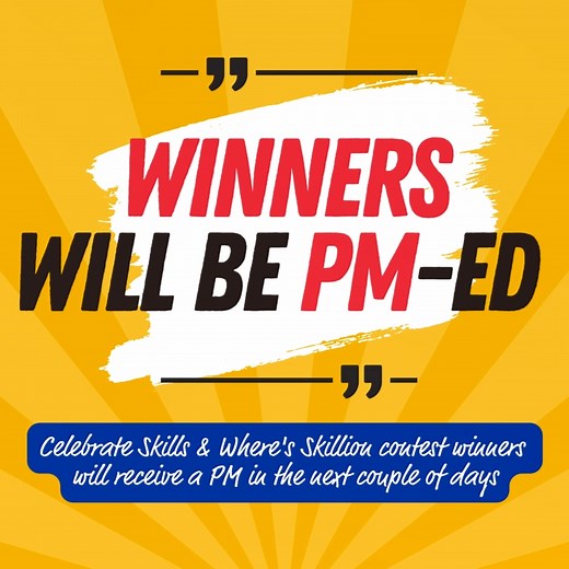 1.5K views | CONGRATULATIONS WINNERS! Took part in our Celebrate Skills or Where's Skillion contests? Do check your inbox to see if you have won! Make sure you have turned on the messaging function in your settings so we can PM you. Otherwise, do check your post/comment (we'll leave a message there if we are unable to PM you). #worldskillssg #WSA2023 #winner #contest #skillsproud | WorldSkills Singapore | Facebook
