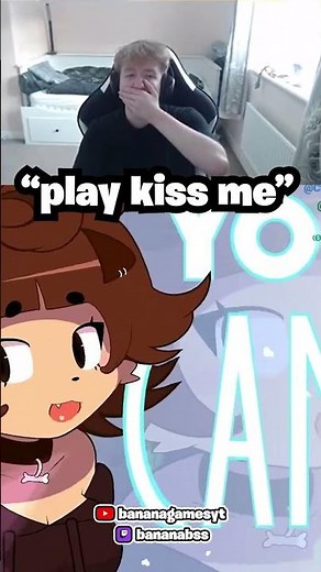 "play kiss me" banana plays geometry dash for the first time and didnt know the forbidden level 💀
