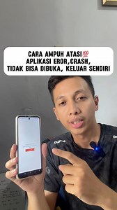 Cara ampuh atasi aplikasi eror dan crash #tutorialandroid #TipsAndroid | Tips Cerdas