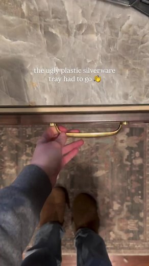 DIY Upcycled Silverware Tray Solution