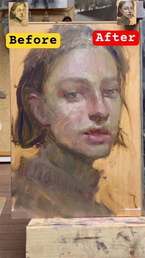 Paint with no Fear! Oil Painting Portrait alla prima method #allaprima #painting #portraitpainting