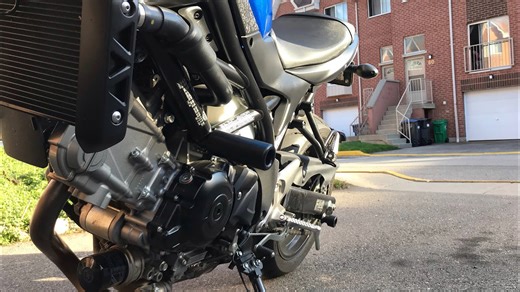 SV650 Shogun Frame Sliders Installation in 4K