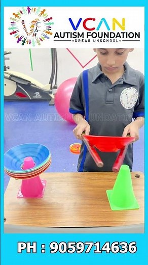 Balancing Fun Activity for Autism Kids | Focus & Coordination Challenge 🎯 | V Can Autism Foundation