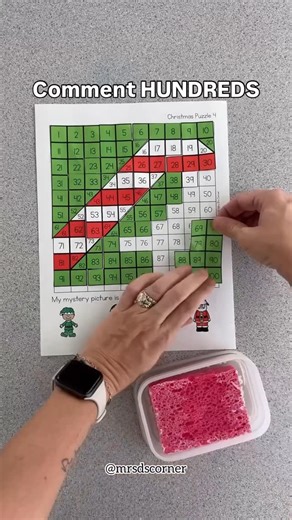 Stephanie | IEP Coach + Special Ed Teacher on Instagram: "Comment HUNDREDS to add this print and go ready math center or IEP work bin task to your classroom! They’re great progress monitoring on so many skills… think: fine motor, comprehension, counting and place value - just to name a few 😉 And we have quite a few themed options, or a set that you can use year-round."