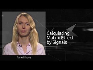 Calculating matrix effect based on signals