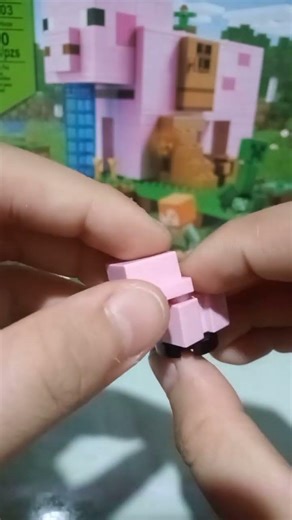 Lắp con heo trong minecraft bằng lego #lego #minecraft #tutorial #shorts #short #shortvideo #pig