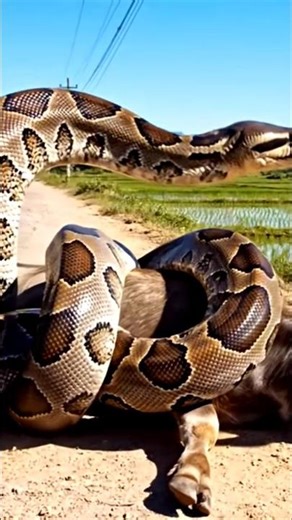 Water Buffalo vs Burmese python:Heroic Rangers Arrive for a Heart-Stopping Double Animal Rescue