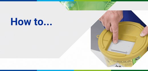 How to use the temporary and permanent closure on SHARPSGUARD® containers [Video]