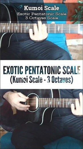 Kumoi Scale - Exotic 3 Octaves Pentatonic Scale | Scale Run and Guitar Exercises for Fingers