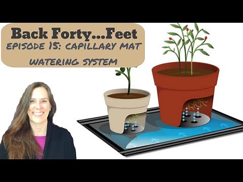 Capillary watering mat system E15S1