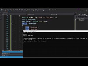 C# FULL Course in ARABIC [ Switch 2 ] #025