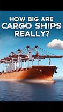How Big Are Cargo Ships Really? #maritime #lifeatsea #maritimelife #facts #shipnavigation #ship