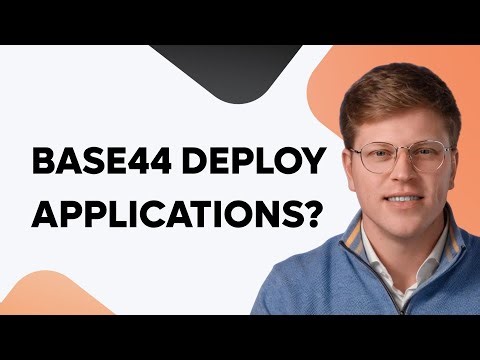 How are applications deployed in Base44?