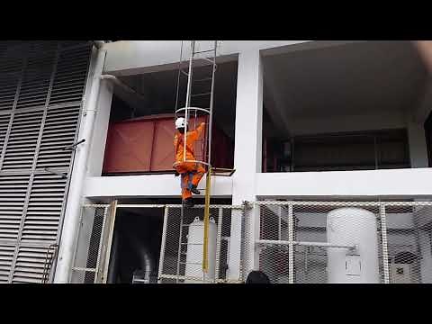 Safe descend of monkey ladder.