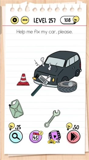 Brain test level 257 solution