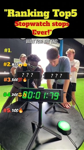 Ranking the Top 5 Most PERFECT Stopwatch Stops Ever! ⏱️😱