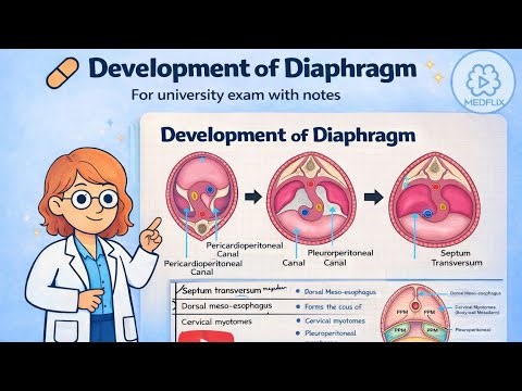 Development of Diaphragm|Systemic Embryology|1st yr MBBS Anatomy