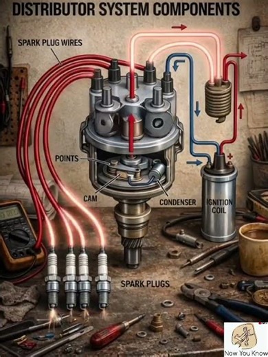 Ignition system in SI engine and Spark plug working #animeedit
