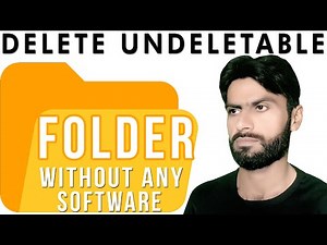 How to Delete Undeletable Files & Folders without any software (window 10, 8, 7)