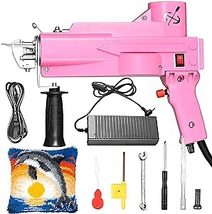 FancyBant Tufting Gun Starter Kit,2 in 1 Cut & Loop Pile Rug Making Kit for Beginners,Carpet Making Machine Tufting Supplies DIY Tool