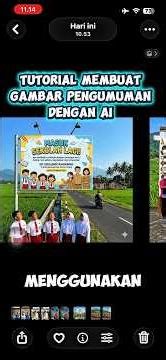 CARA MEMBUAT GAMBAR PENGUMUMAN DENGAN AI
