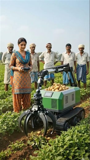 AI Robot Harvesting Potatoes | Smart Farming Technology in Action