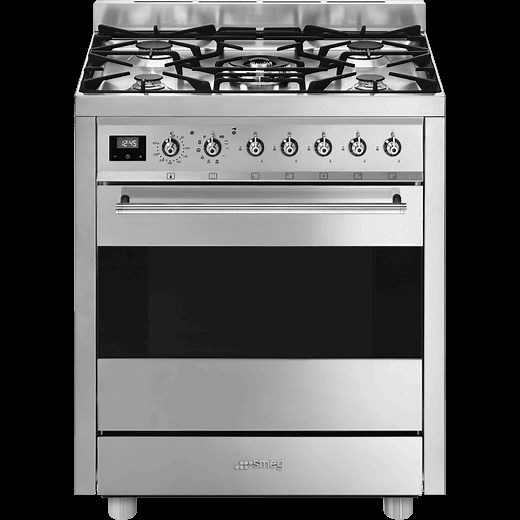 Smeg Dual Fuel Cooker | Stainless Steel | C7GPX9 | ao.com