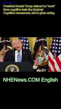 Could you pass a cognitive test? Trump says he ‘aced’ a mental challenge like this