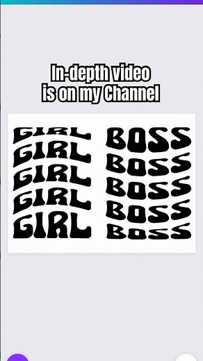 How to create a wavy￼ font on CANVA! canva tutorial