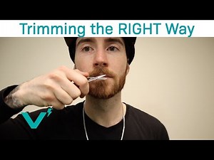 A Simple Trick To Trim Your Mustache CORRECTLY