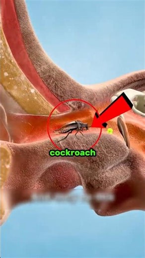 What you should really do if a cockroach crawls into your ear — and why panicking makes it worse. 🪳👂