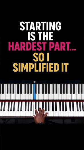Starting Is the Hardest Part… So I Simplified It | FIRST Piano Lesson for Beginners