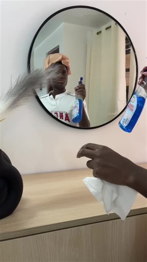 Console Mirror Setup and Curtain Adjustments