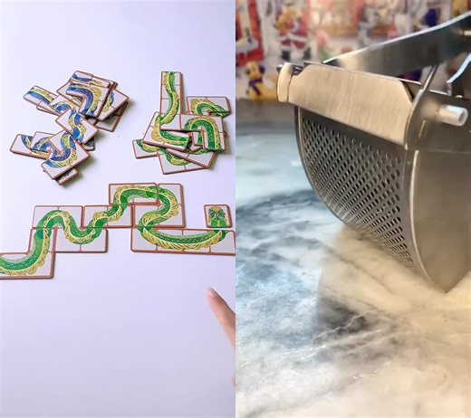 Dragon Dance Talent Children's Puzzle Path Planning Jigsaw Puzzle Board Games Dragon Dance Talent Training Children's Logical Thinking Ability, Spatial Imagination, Reverse Thinking Ability, Observation and Concentration This is too fun. Small toys, Big wisdom thinking training children's Puzzle My Toys share