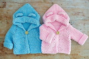 Snuggle Bear Kids Hoodie Pattern | PDF   Video Tutorial | Newborn–10 Years | Cozy Crochet Jacket - Etsy UK
